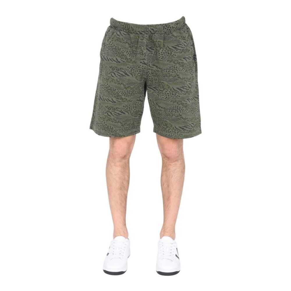 Kenzo Men Bermuda With Animal Print